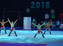 New Year party organized by Azerbaijan Gymnastics Federation. Baku. Azerbaijan, Dec.24, 2015